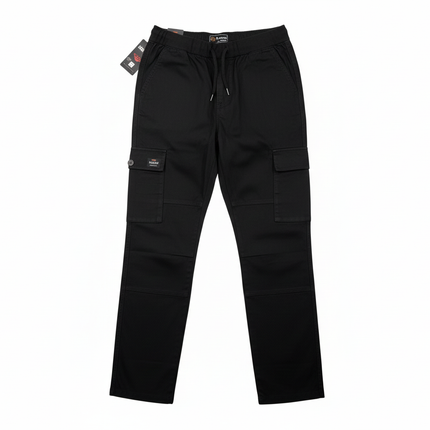 Premium Broken Slub Cargo Pants – Comfortable Stretch Fabric - Ankle Fit