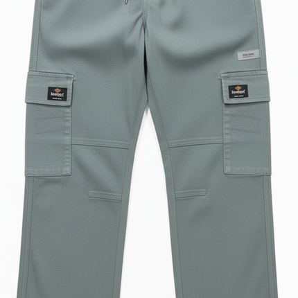 Premium Broken Slub Cargo Pants – Comfortable Stretch Fabric - Ankle Fit