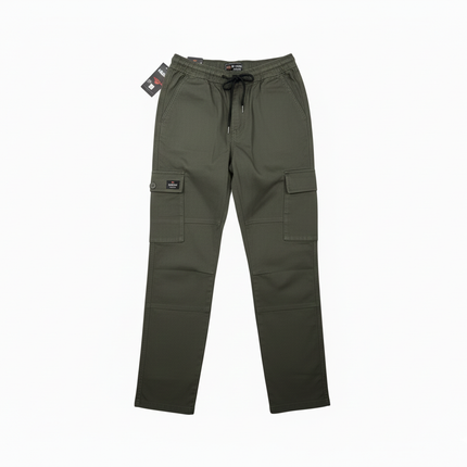 Premium Broken Slub Cargo Pants – Comfortable Stretch Fabric - Ankle Fit