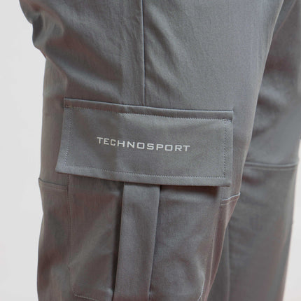 Men’s Solid Relax Fit Sports Cargo Trackpants with TS FLEXI Technology