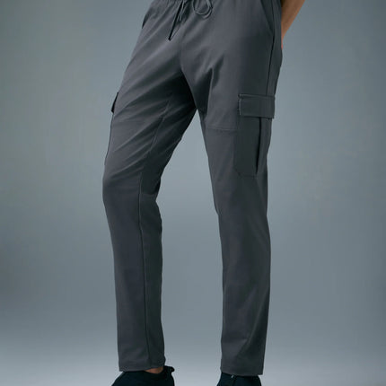 Men’s Solid Relax Fit Sports Cargo Trackpants with TS FLEXI Technology