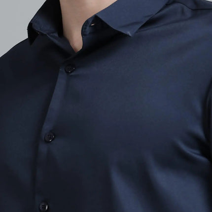 Men’s Satin Korean Lycra Comfort Fit Full Sleeve Shirt | Life of Clothing