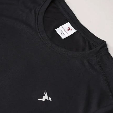 Men’s Solid Slim Fit Crew Neck T-Shirt with Advanced TECHNO COOL+ Fabric