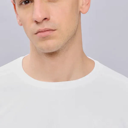 Men’s Solid Slim Fit Crew Neck T-Shirt with Advanced TECHNO COOL+ Fabric