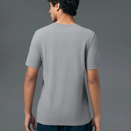 Men’s Solid Slim Fit Crew Neck T-Shirt with COTFLEX Innovation