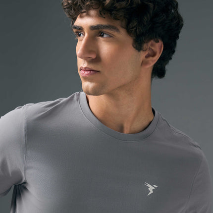 Men’s Solid Slim Fit Crew Neck T-Shirt with COTFLEX Innovation