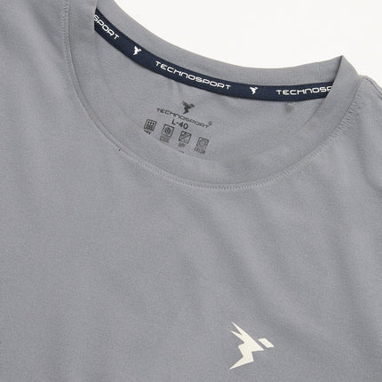 Men’s Solid Slim Fit Crew Neck T-Shirt with COTFLEX Innovation