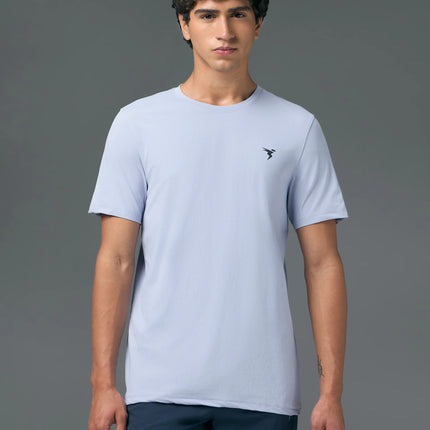 Men’s Solid Slim Fit Crew Neck T-Shirt with COTFLEX Innovation