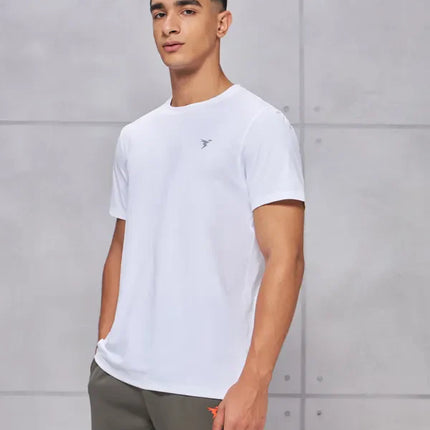 Men’s Solid Slim Fit Crew Neck T-Shirt with COTFLEX Innovation