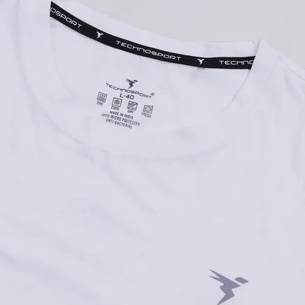 Men’s Solid Slim Fit Crew Neck T-Shirt with COTFLEX Innovation