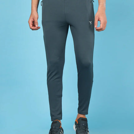 Men’s Solid Slim Fit Trackpants with Advanced TECHNO DRY Fabric