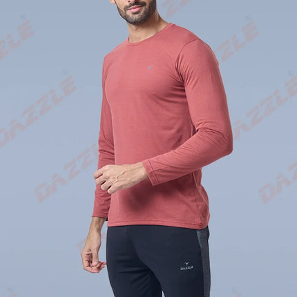 Men’s Round Neck Full Sleeves Cotton T-Shirt – Comfort Fit