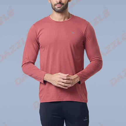 Men’s Round Neck Full Sleeves Cotton T-Shirt – Comfort Fit