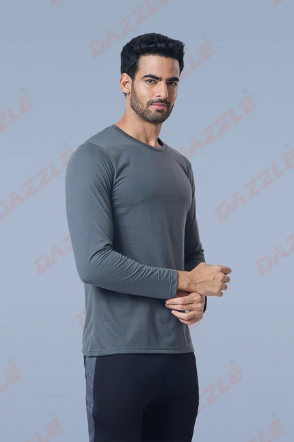 Men’s Round Neck Full Sleeves Cotton T-Shirt – Comfort Fit