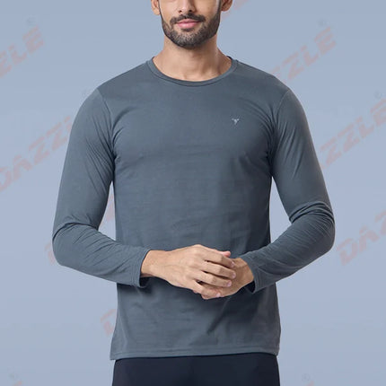 Men’s Round Neck Full Sleeves Cotton T-Shirt – Comfort Fit