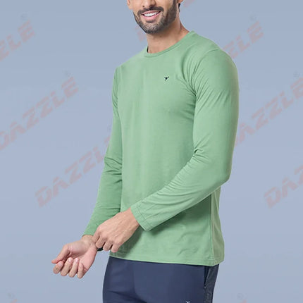 Men’s Round Neck Full Sleeves Cotton T-Shirt – Comfort Fit