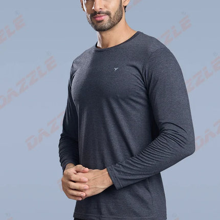 Men’s Round Neck Full Sleeves Cotton T-Shirt – Comfort Fit
