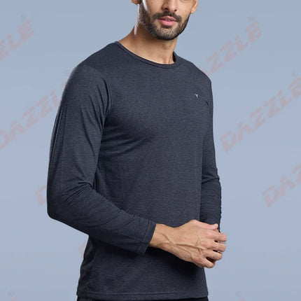 Men’s Round Neck Full Sleeves Cotton T-Shirt – Comfort Fit