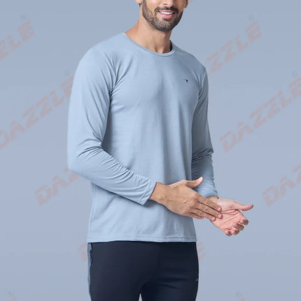 Men’s Round Neck Full Sleeves Cotton T-Shirt – Comfort Fit