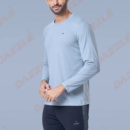 Men’s Round Neck Full Sleeves Cotton T-Shirt – Comfort Fit