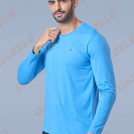 Men’s Round Neck Full Sleeves Cotton T-Shirt – Comfort Fit