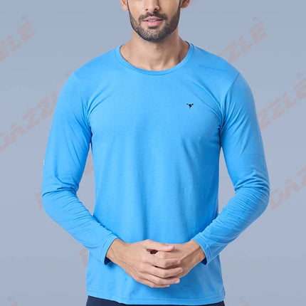 Men’s Round Neck Full Sleeves Cotton T-Shirt – Comfort Fit