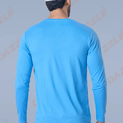 Men’s Round Neck Full Sleeves Cotton T-Shirt – Comfort Fit
