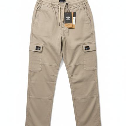 Premium Broken Slub Cargo Pants – Comfortable Stretch Fabric - Ankle Fit